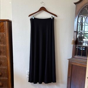 Cider Ribbed Black Maxi Skirt XL